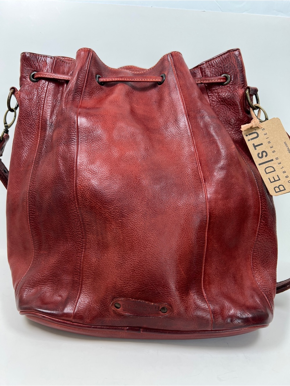NWT! Bed Stu Eve Bucket Bag Monarch Red